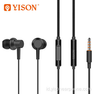 Earphone Kabel Baru YISON Handsfree dengan Bass